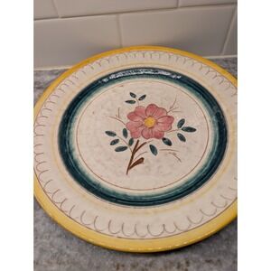 Stangl Pottery Terra Rose Garden Flower Pink 10 Inch Plate NJ USA